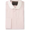 Favourbrook Pink Kent Cotton Kent Double Cuff Shirt- Shirts
