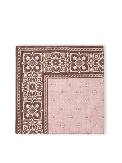 Favourbrook Pink Osterley Silk Pocket Square- Pocket Squares