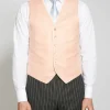 Favourbrook Pink Randwick Single Breasted 6 Button Piped Waistcoat- Waistcoats | Royal Ascot Waistcoats