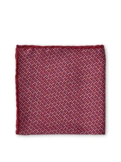 Favourbrook Pink Sandham Silk Pocket Square- Pocket Squares