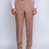 Favourbrook Pink Sidmouth Linen Dress Trouser- Trousers | Suits