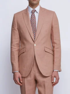 Favourbrook Pink Sidmouth Linen Ebury Jacket- Suits