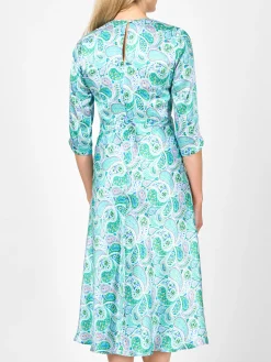 Favourbrook Poppy Dress Green Clarence Silk Satin-Women Mother Of The Bride | Dresses