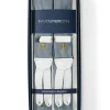 Favourbrook Powder Blue Gold Bees Silk Braces- Braces