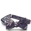 Favourbrook Purple Embroidered Shantung Silk Bow Tie- Bow Ties