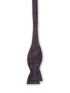 Favourbrook Purple Skulls Silk Bow Tie- Bow Ties