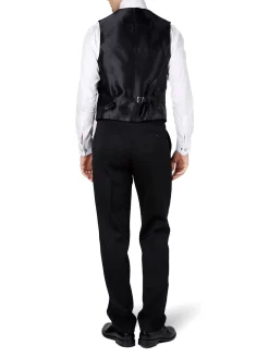 Favourbrook Racing Green Velvet Cotton Single Breasted 6 Button Piped Waistcoat- Waistcoats | Single Breasted Waistcoats