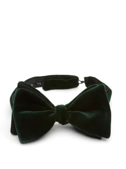 Favourbrook Racing Green Velvet Large Party Bow Tie- Bow Ties