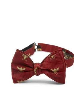 Favourbrook Red Gold Bees Silk Large Party Bow Tie- Bow Ties