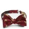Favourbrook Red Gold Bees with Gold Bees Contrast Large Party Bow Tie- Bow Ties