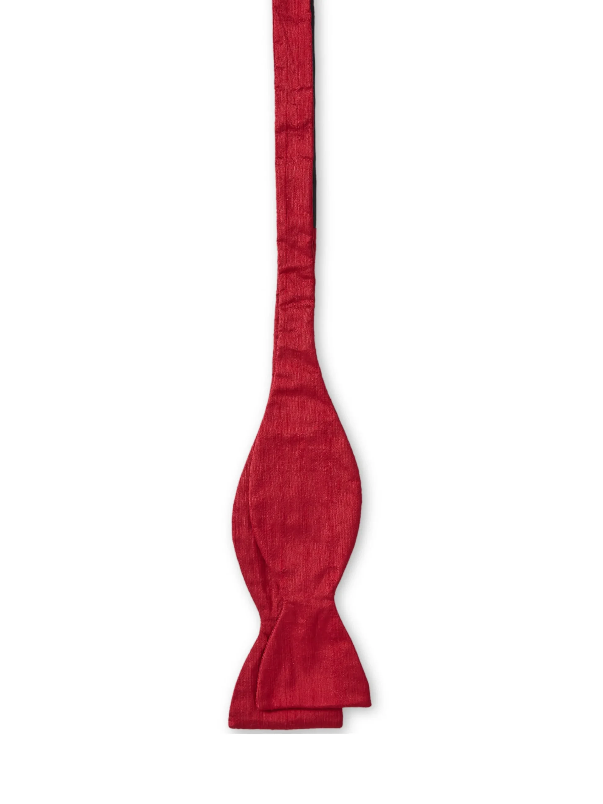 Favourbrook Ruby Red Silk Douppion Bow Tie- Bow Ties