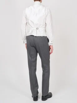 Favourbrook Sand Randwick Double Breasted 8 Button Shawl Lapel Piped Waistcoat- Wedding Attire | Waistcoats