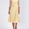 Favourbrook Serena Circle Dress Buttermilk Plain Silk Georgette-Women Mother Of The Bride | Dresses