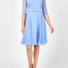 Favourbrook Serena Circle Dress Classic Cornflower Blue Silk Georgette-Women Mother Of The Bride | Dresses