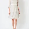 Favourbrook Serena Circle Dress Grey Glacier Plain Silk Georgette-Women Mother Of The Bride | Dresses