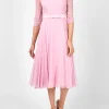 Favourbrook Serena Circle Dress Longer Rose Quartz Silk Georgette-Women Mother Of The Bride | Dresses