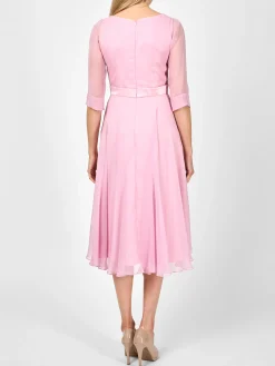 Favourbrook Serena Circle Dress Longer Rose Quartz Silk Georgette-Women Mother Of The Bride | Dresses
