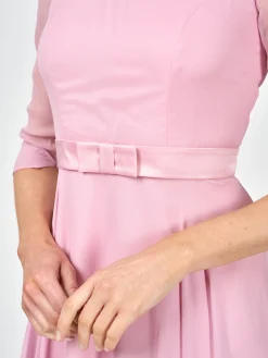 Favourbrook Serena Circle Dress Longer Rose Quartz Silk Georgette-Women Mother Of The Bride | Dresses