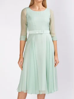 Favourbrook Serena Circle Dress Peppermint Plain Silk Georgette-Women Mother Of The Bride | Dresses