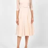 Favourbrook Serena Longer Circle Dress Blush Plain Georgette-Women Mother Of The Bride | Dresses