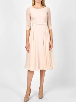 Favourbrook Serena Longer Circle Dress Blush Plain Georgette-Women Mother Of The Bride | Dresses