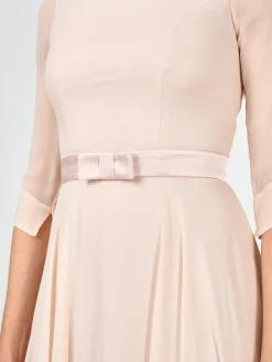 Favourbrook Serena Longer Circle Dress Blush Plain Georgette-Women Mother Of The Bride | Dresses