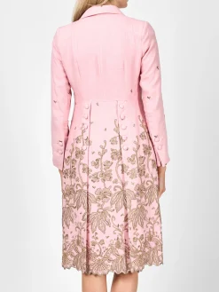 Favourbrook Shawl Collar Eton Coat Pale Pink Althorp Crease Resist Linen-Women Mother Of The Bride | Jackets & Coats