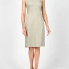 Favourbrook Shift Dress Stone Plain Linen-Women Dresses