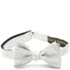 Favourbrook Silver Chinois Silk Bow Tie- Bow Ties