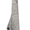 Favourbrook Silver Gold Bees Silk Tie- Ties