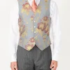 Favourbrook Sky Belvoir Cotton Single Breasted 6 Button Waistcoat- Groomswear | Waistcoats