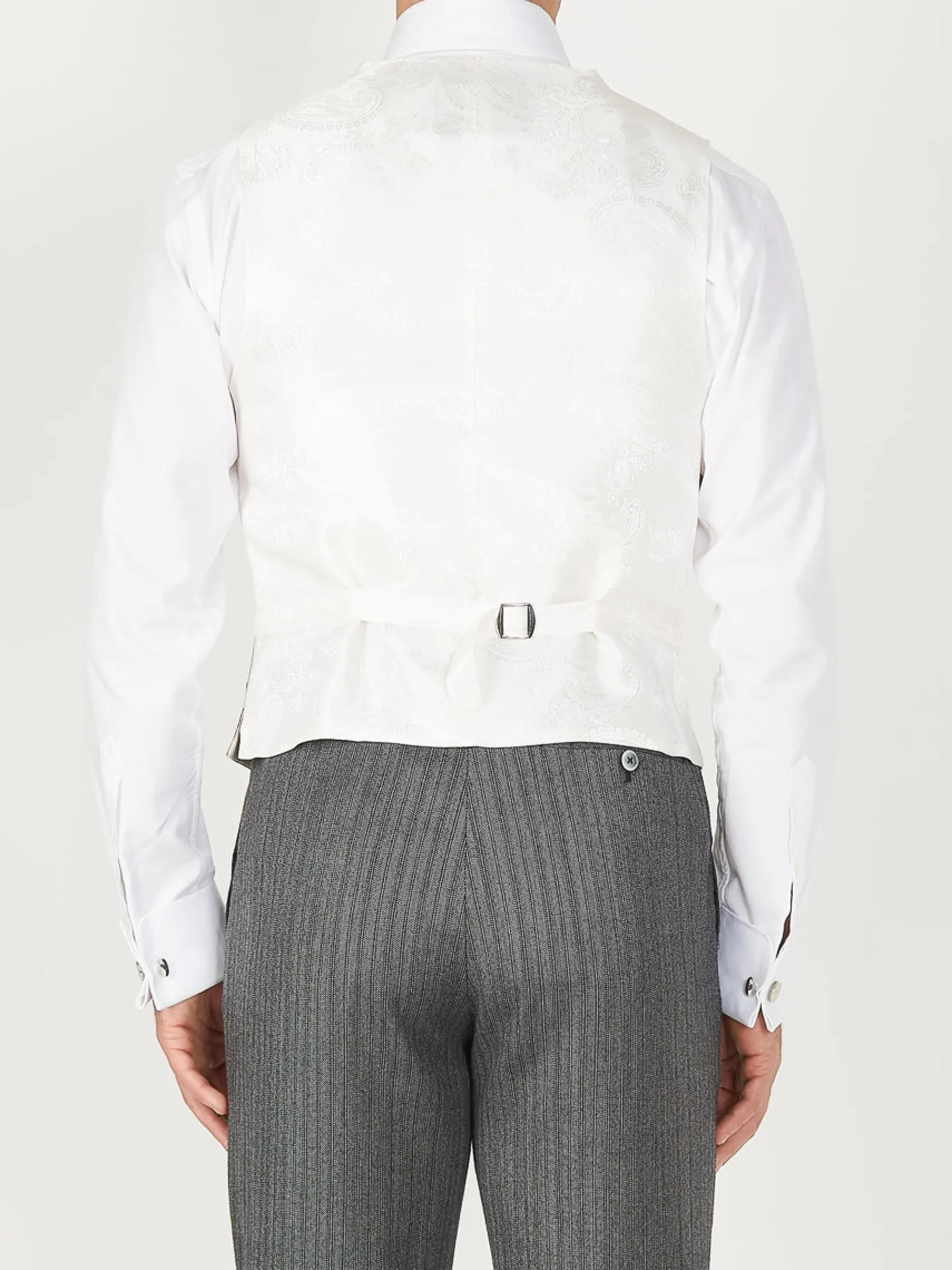 Favourbrook Sky Belvoir Cotton Single Breasted 6 Button Waistcoat- Groomswear | Waistcoats