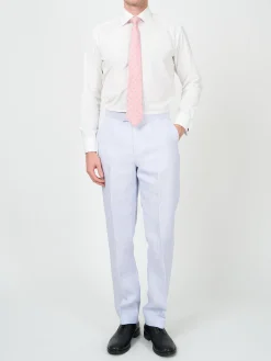 Favourbrook Sky Blue Randwick Linen Dress Trouser- Wedding Attire | Trousers