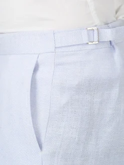 Favourbrook Sky Blue Randwick Linen Dress Trouser- Wedding Attire | Trousers