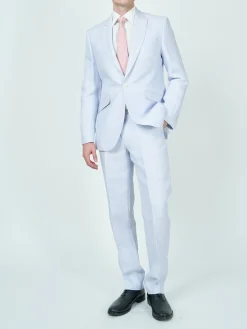 Favourbrook Sky Blue Randwick Linen Ebury Jacket- Wedding Attire | Suits