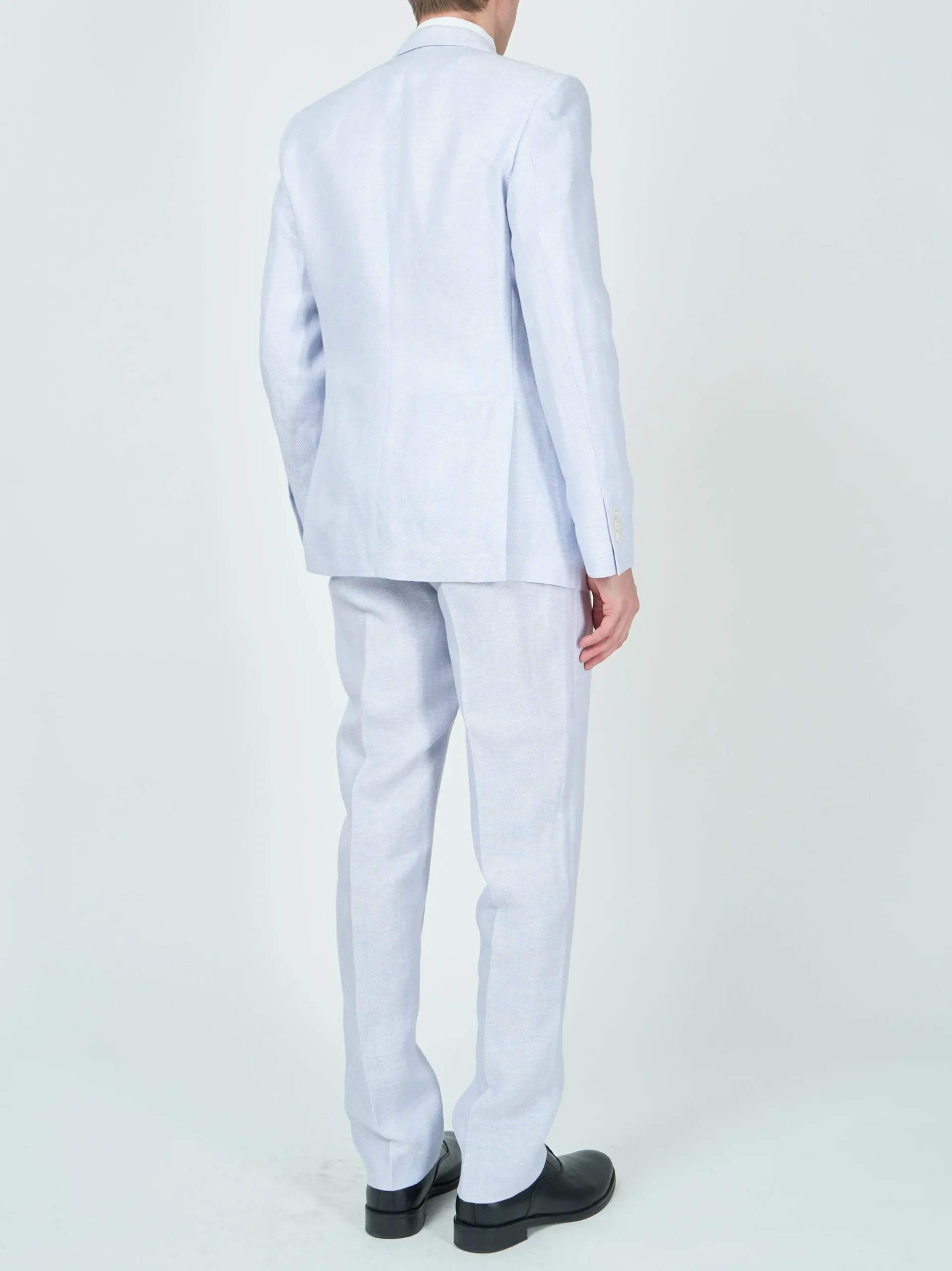 Favourbrook Sky Blue Randwick Linen Ebury Jacket- Wedding Attire | Suits