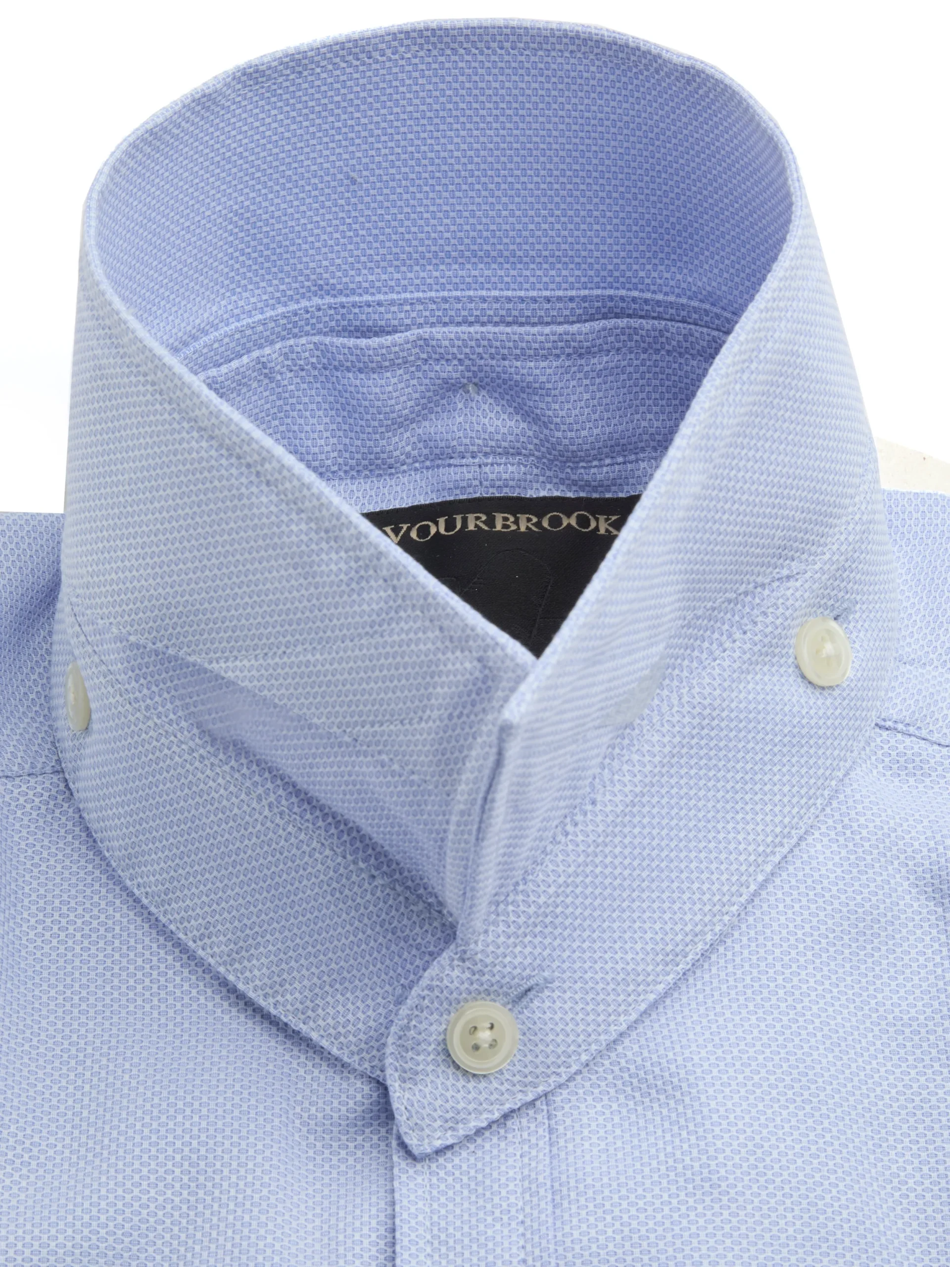 Favourbrook Sky Blue Sloane Cotton Bib Grandad Shirt- Shirts