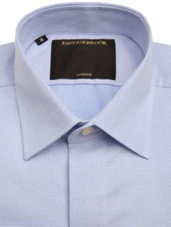 Favourbrook Sky Blue Sloane Cotton Gatsby Shirt- Shirts