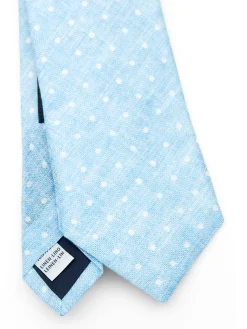 Favourbrook Sky Blue Spot Milford Tie- Ties