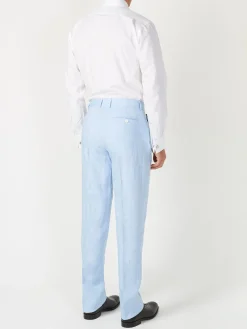 Favourbrook Sky Evering Linen Windsor Trouser- Trousers
