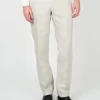 Favourbrook Stone Evering Linen Dress Trouser- Wedding Attire | Trousers