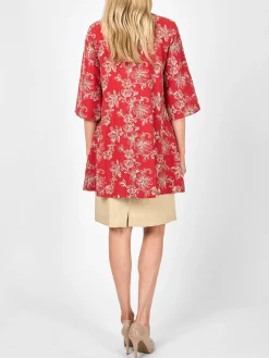Favourbrook Swing Jacket Brick Red Lichfield Linen-Women Short Jackets | Jackets & Coats