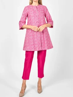 Favourbrook Swing Jacket Fuchsia Dorchester Linen-Women Short Jackets | Jackets & Coats