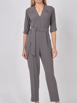Favourbrook Tailored Jumpsuit Mink Plain Crepe-Women Trousers & Jumpsuits | Trousers