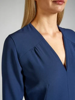 Favourbrook Tailored Jumpsuit Navy Heavy Crepe-Women Eveningwear | Eveningwear