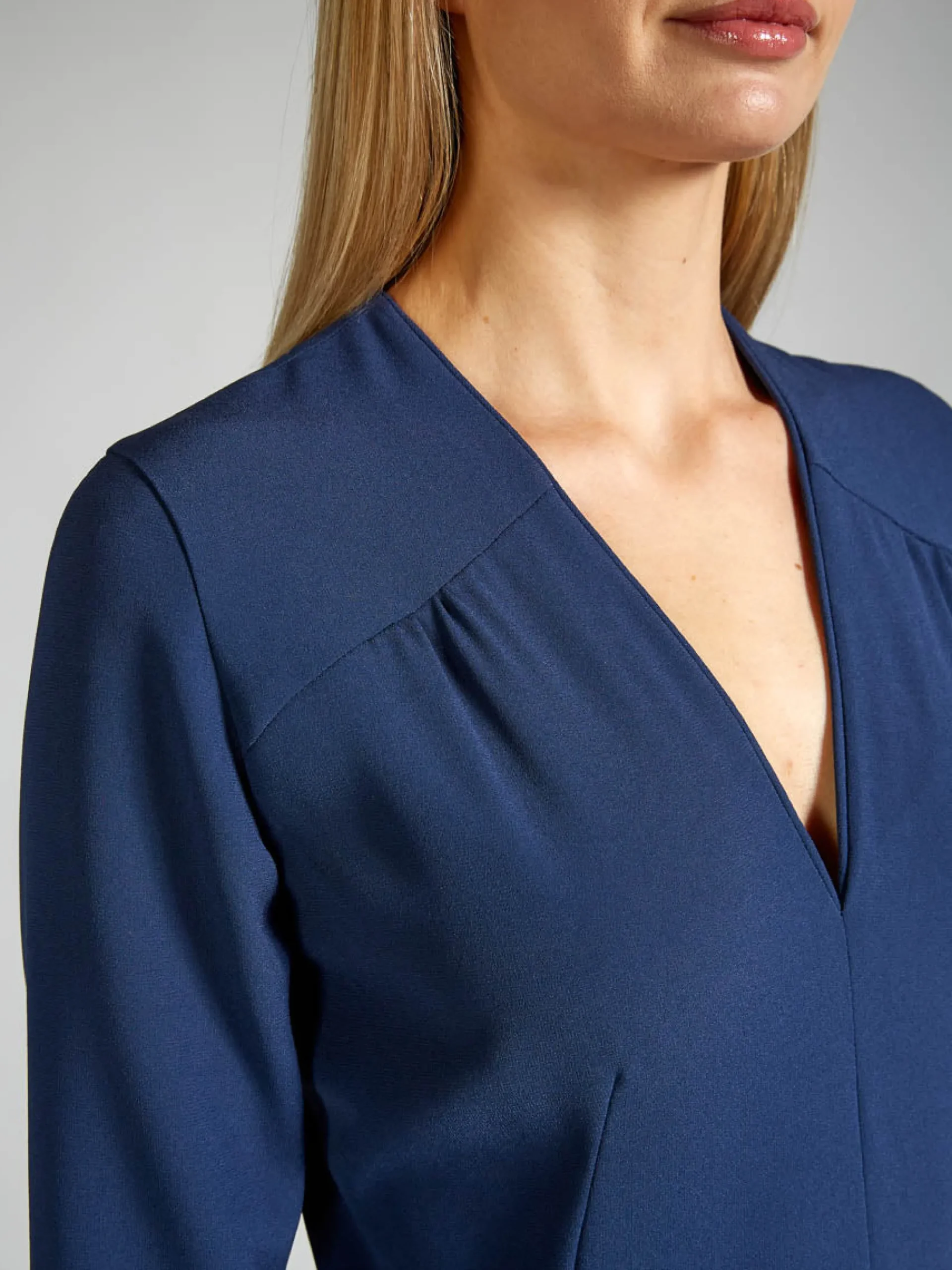 Favourbrook Tailored Jumpsuit Navy Heavy Crepe-Women Eveningwear | Eveningwear
