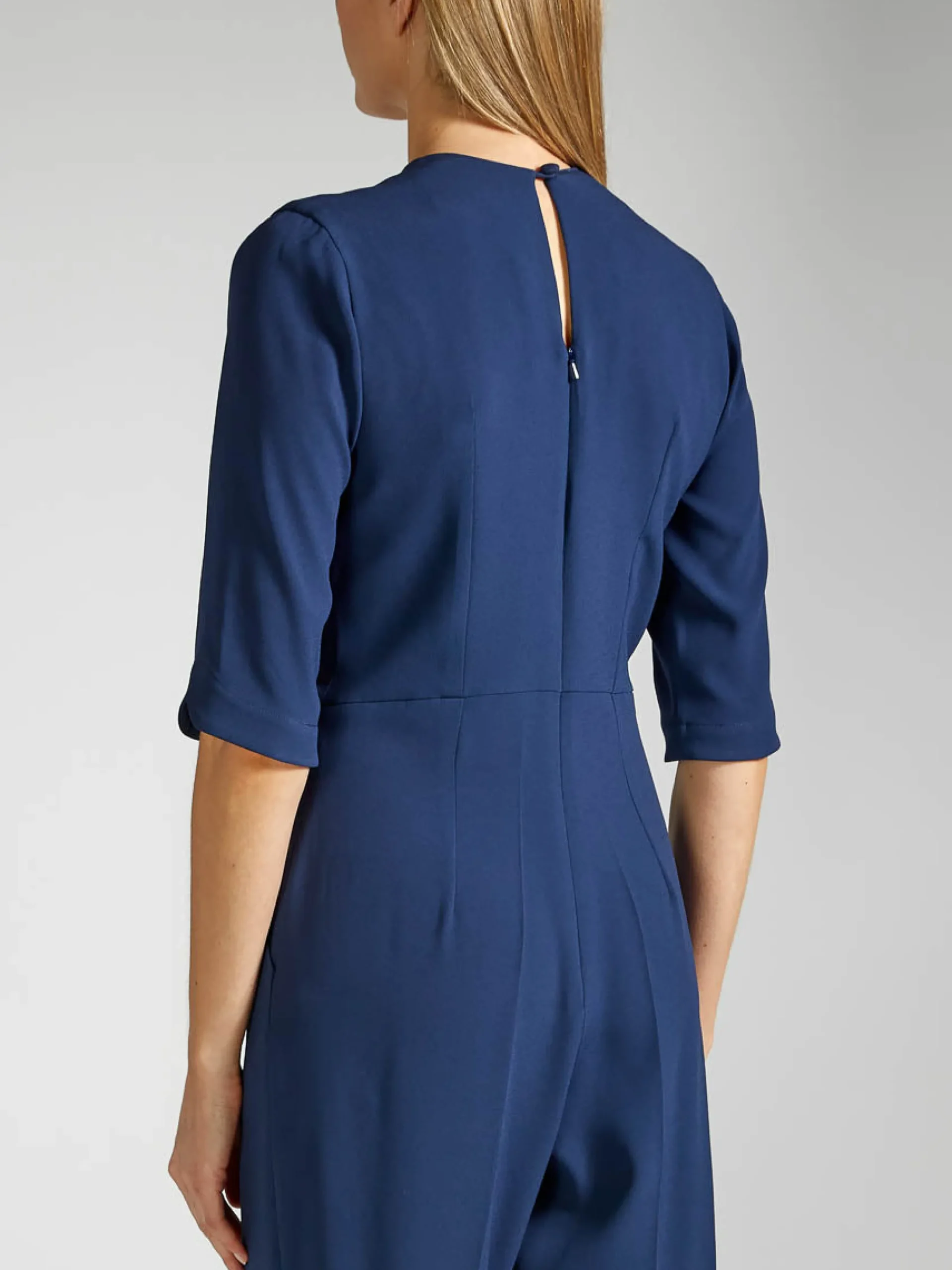 Favourbrook Tailored Jumpsuit Navy Heavy Crepe-Women Eveningwear | Eveningwear