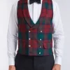 Favourbrook Tartan Lindsey Double Breasted Waistcoat with Lapel- Waistcoats | Double Breasted Waistcoats
