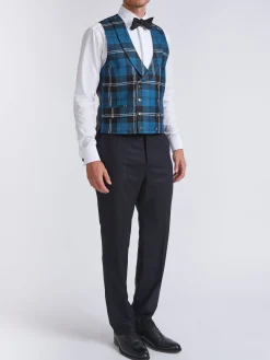 Favourbrook Tartan Ramsey Double Breasted Waistcoat with Lapel- Waistcoats | Double Breasted Waistcoats