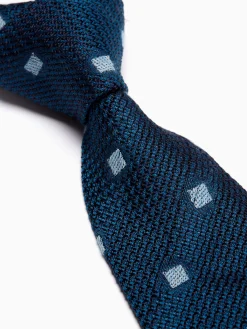 Favourbrook Teal Ludwell Silk/Linen Tie- Ties